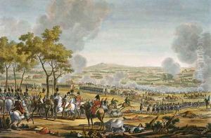 The Battle of Wagram, 7 July 1809, engraved by Louis Francois Mariage
