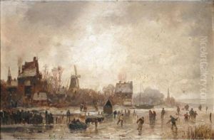 Winter Skating by Adolf Stademann