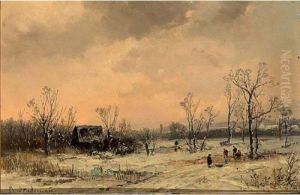 Figures In A Winter Landscape Figures In A Winter Landscape