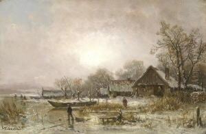 Winterliche
 Uferlandschaft
