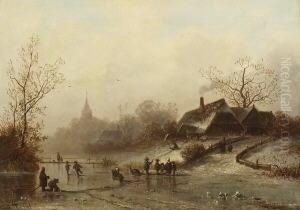 Eisvergnugen Vor Dem
 Dorf.