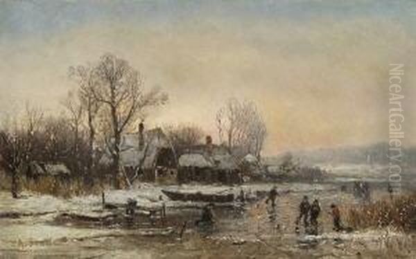 Winterliche
 Flusslandschaft. - view 1