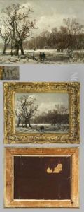Romantische Winterlandschaft by Adolf Stademann