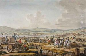 Napoleon Visiting the Siege Works at Danzig led by Marshal Le Febvre, 9 May 1807, engraved by Francois Jacques Dequevauviller 1783-1848