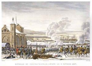 The Battle of Preussisch-Eylau, 9 February 1807, engraved by Edme Bovinet 1767-1832