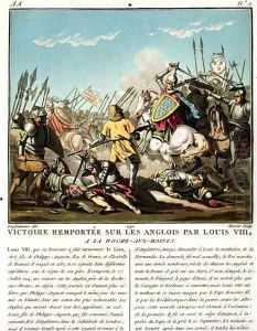 Victory Gained Over the English by Louis VIII 1187-1226 at La Roche aux-Moines, engraved by Jean Baptiste Morret fl. 1790-1820, 1790