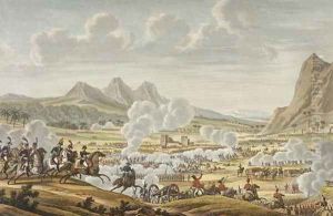 The Battle of Mount Tabor, 27 Ventose, Year 7 17 February 1799 engraved by Louis Francois Couche 1782-1849 by Jacques Francois Joseph Swebach
