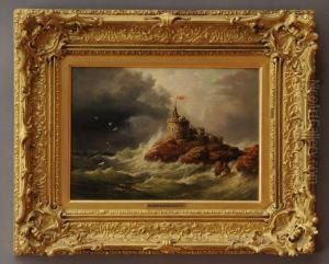 Storm At Sea by William Clarkson Stanfield