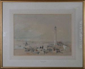 "sunderland Lighthouse Before It Was Moved"
