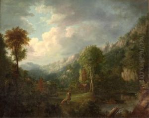 In The Pyrenees Mountains by William Clarkson Stanfield