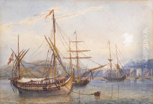 Turkish Vessel At Malta With Pilgrims Boundfor Mecca