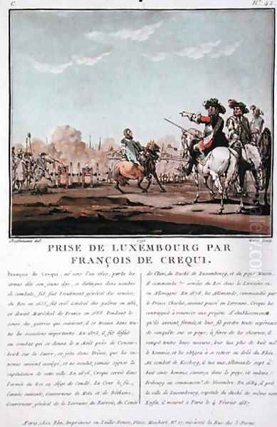 The Taking of Luxembourg by Francois de Crequi c.1620-78, 1684, engraved by Jean Baptiste Morret fl.1790-1820, 1790 - view 1