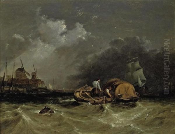 A Choppy Day On The Thames At Millwall - view 1