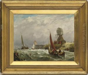 Congestion At A Dutch Harbour by William Clarkson Stanfield