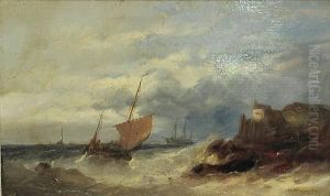 Shipping Off A Rocky Coast by William Clarkson Stanfield