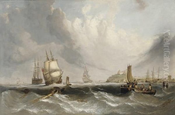 Merchant Shipping Off The South Coast - view 1