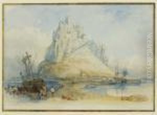 'st. Michael's Mount, Cornwall' by William Clarkson Stanfield