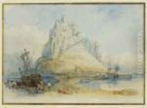 'st. Michael's Mount, Cornwall' by William Clarkson Stanfield