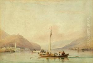 A View On The Italian Lakes by William Clarkson Stanfield