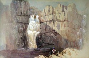 High Force, Nearmiddleton In Teesdale by William Clarkson Stanfield