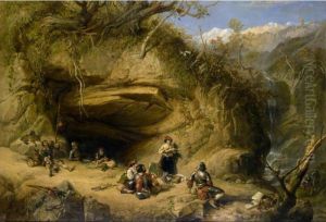 Scene Near Zeldkirch In The Tyrol by William Clarkson Stanfield