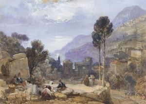 Mount Etna From Taormina, Sicily by William Clarkson Stanfield