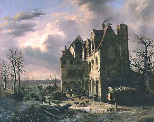 The Change-over at the Old Abbey - view 1