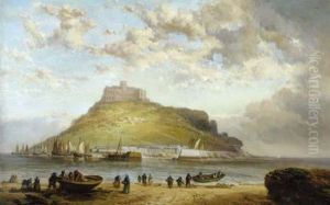 Clam Diggers On A Low Tide by William Clarkson Stanfield