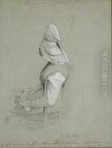 A Normandy Peasant Woman by William Clarkson Stanfield