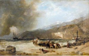 The Fortress At Savona by William Clarkson Stanfield