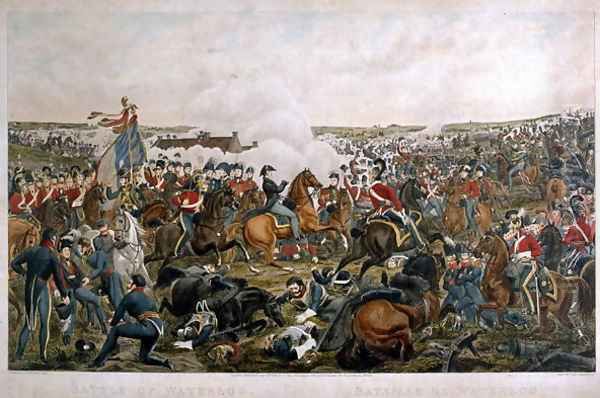 Battle of Waterloo, 1815, engraved by J.A. Cook, 1816 - view 1
