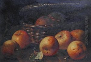Still Life Of Ribston Pippin
Apples 'eh Stannard/1894' (lower Left), Inscribed With Title, Artist's
Name And Address On Label Attached To The Reverse by Eloise Harriet Stannard