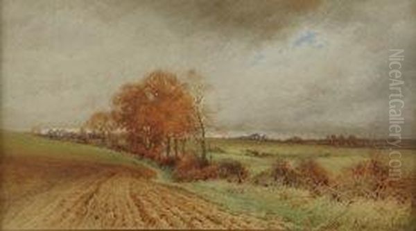 Autumn Landscape With Ploughed Field - view 1