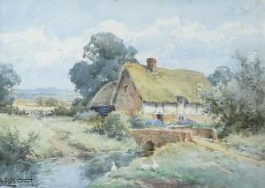 A Sussex Cottage by Henry John Sylvester Stannard