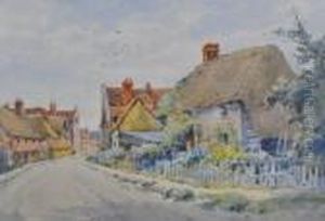 Street Scene Old Steyning by Henry John Sylvester Stannard
