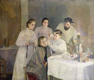 Scene in a Russian Hospital The Ear Inspection