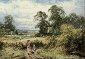 The Young Reapers by Henry John Sylvester Stannard