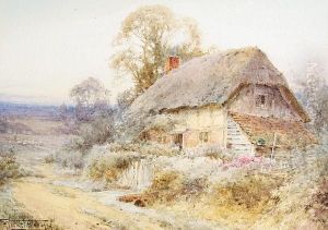 Cottage In A Summer Landscape Cottage In A Summer Landscape