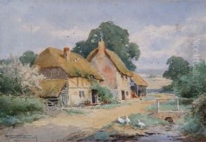 A Bedfordshire Village by Henry John Sylvester Stannard
