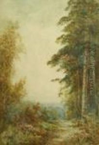 A Woodland Glade by Henry John Sylvester Stannard