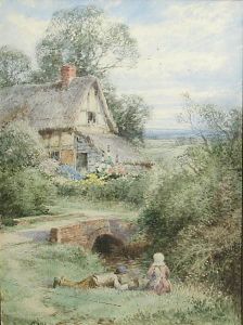 The Little Anglers by Henry John Sylvester Stannard