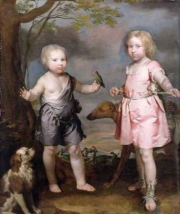 Lord John Hay and Charles, Master of Yester later Third Marquis of Tweeddale c.1670