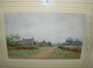 A Country Inn, Signed, Watercolour by Henry John Sylvester Stannard