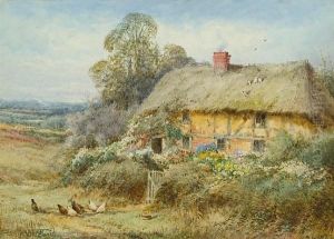 Country Cottage by Henry John Sylvester Stannard