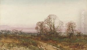 The Road Across The Heath At Dusk by Henry John Sylvester Stannard