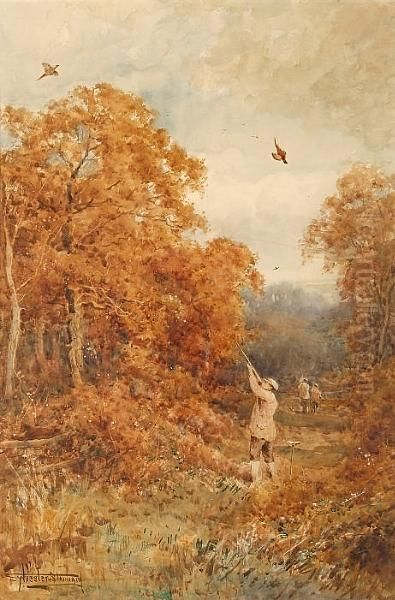 Shooting Pheasant, Dersingham Woods - view 1