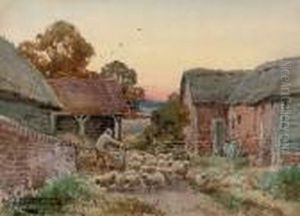 The Sheep Fold by Henry John Sylvester Stannard