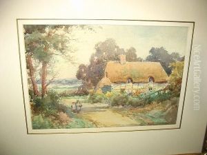 Thatched Cottage by Henry John Sylvester Stannard