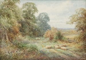 Sheep Resting In A Glade by Henry John Sylvester Stannard