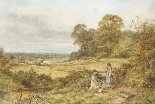 Collecting Summer Flowers - view 1